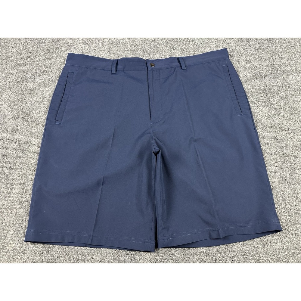 Zero Restriction Tour Series Golf Shorts Navy  Men's Size 40X10 Poly Blend Chino